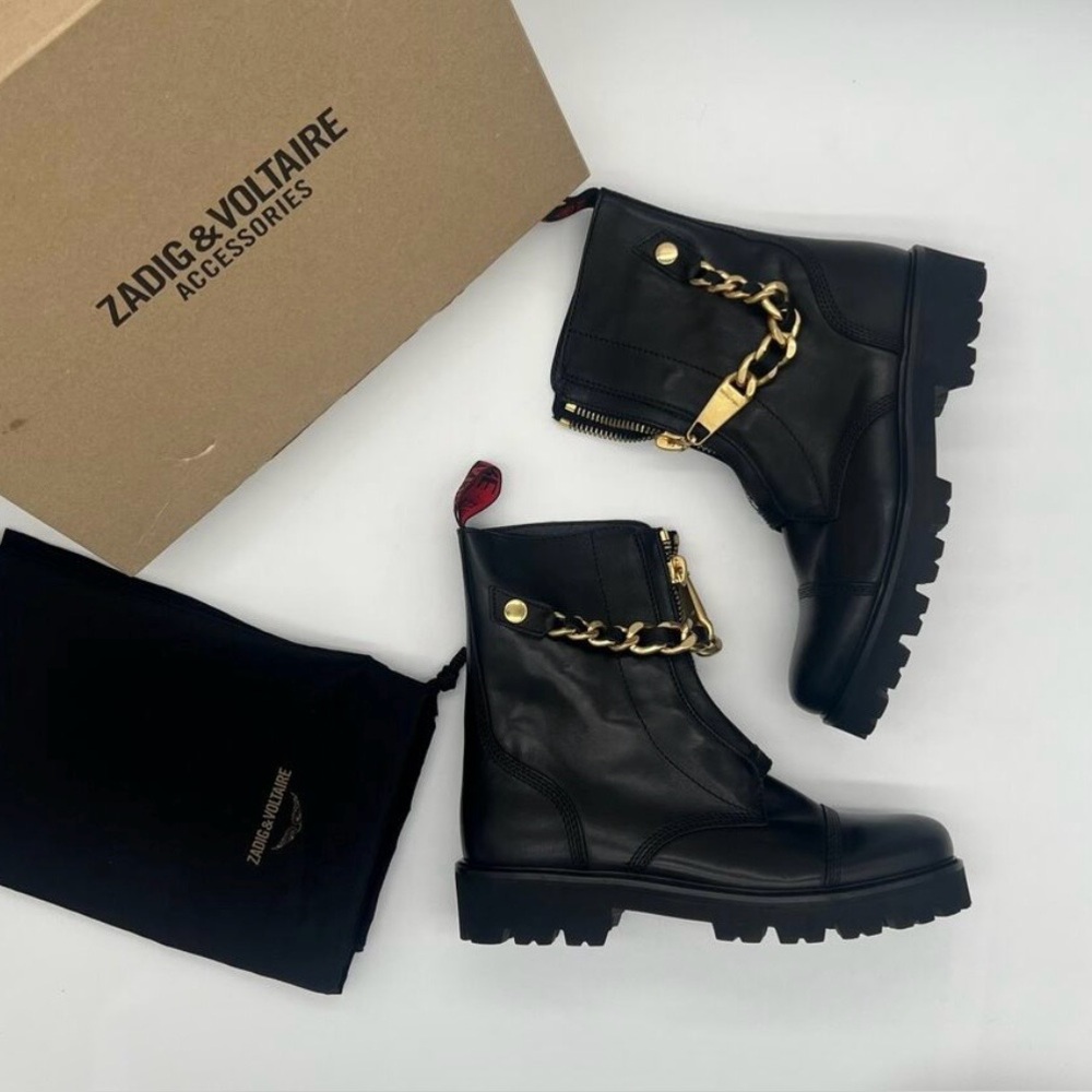 Zadig & Voltaire Women's JOE CECILIA SMOOTH COWSKIN BOOT Size 38